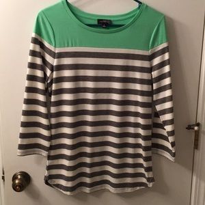 The Limited 3/4 stripped tee